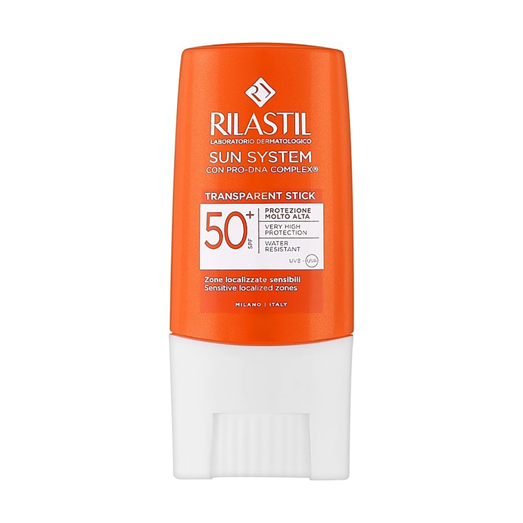 Сонцезахисний стік для обличчя Rilastil Sun System Transparent Stick, SPF 50+, 8.5 мл